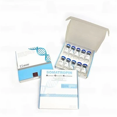 HGH 191AA 10iu Bocs Papur Vial Chwistrellu